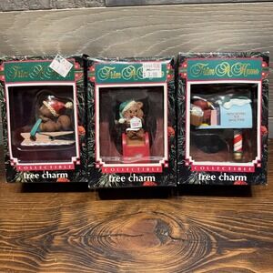 Vintage Trim A Home Tree Charm Christmas‎ Ornaments Lot 3 New In Box Kmart